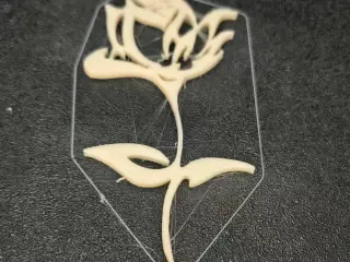 rose stencil 2 d art