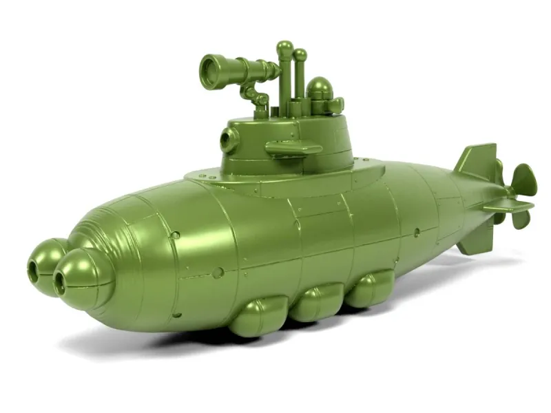Spielzeug-U-Boot im Cartoon-Stil
