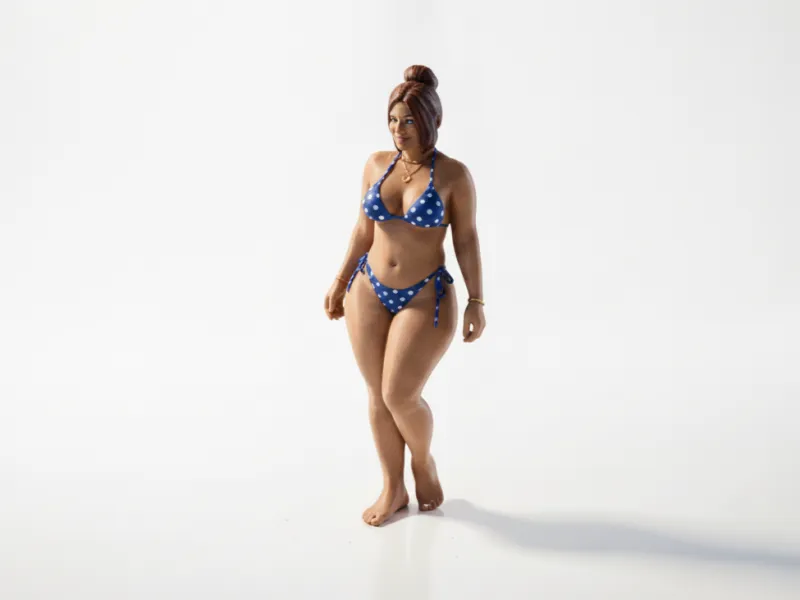 Curvy Woman Bikini Figure 3D Printable