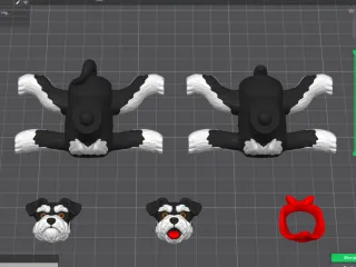 Schnauzer the realistic flexi dog toy (#86)
