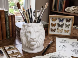 Lion Pen Holder