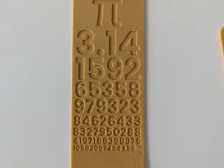 Custom Pi Bookmark