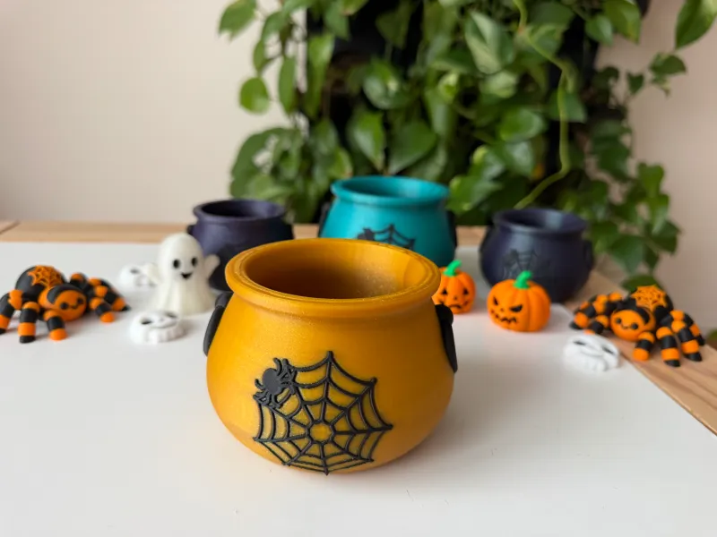 Caldero de Araña de Halloween – 2 Tamaños