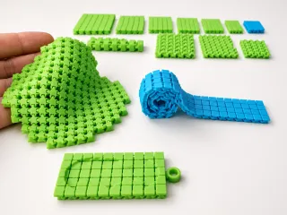 Articulated Plate - No Support - Print-In-Place