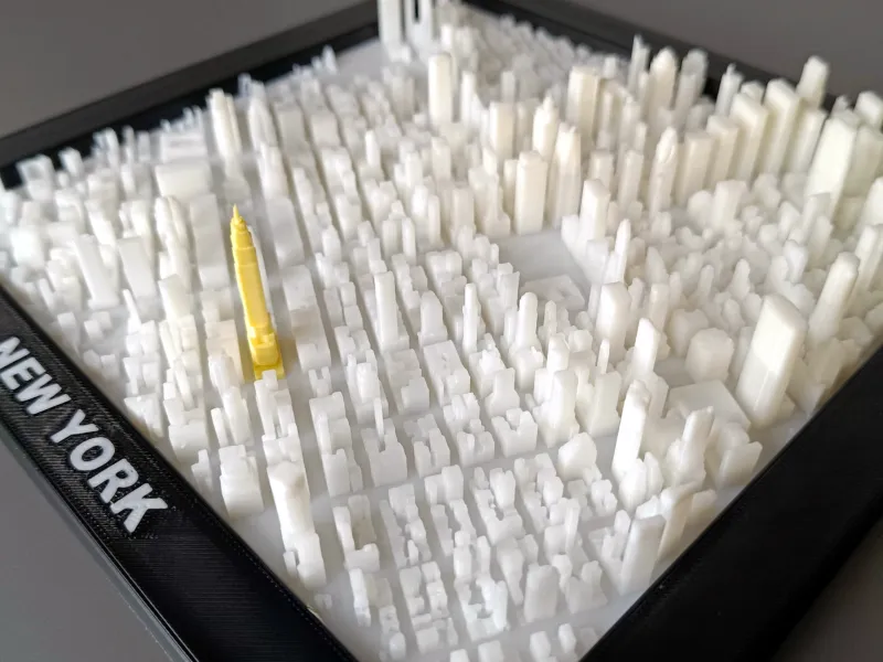 3D-Stadtkarte New Yorker Wahrzeichen