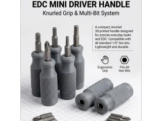 Screwdriver handle with hex bits