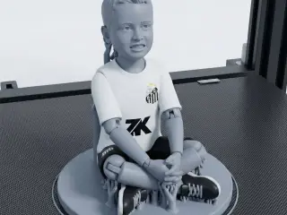 Kid happy Santos fc