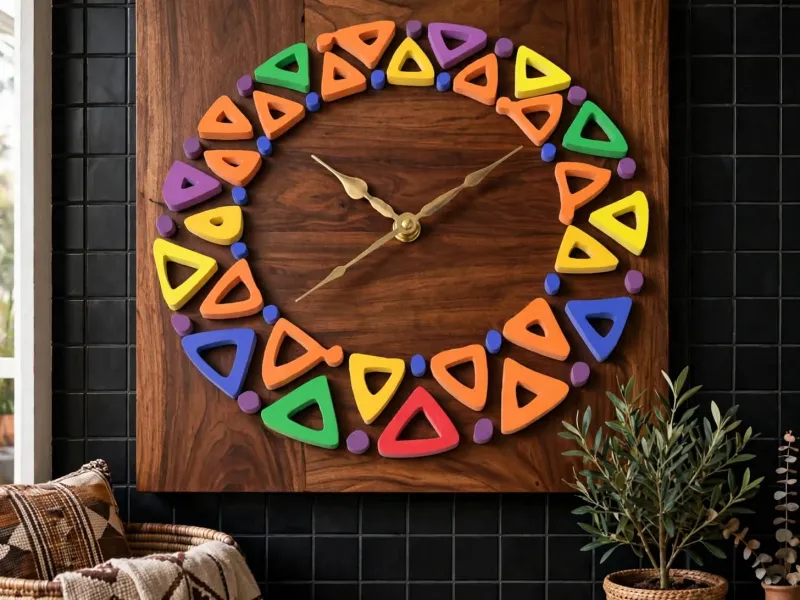 Ornamente pentru ceasuri în stil african.