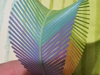 CMY 3color overprint Colorful small feather