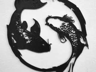 Koi fish wallart