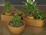 Modern Modular Planter and Zen Garden 3D STL Model-0