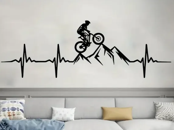 cyclist - mountains - heartbeat