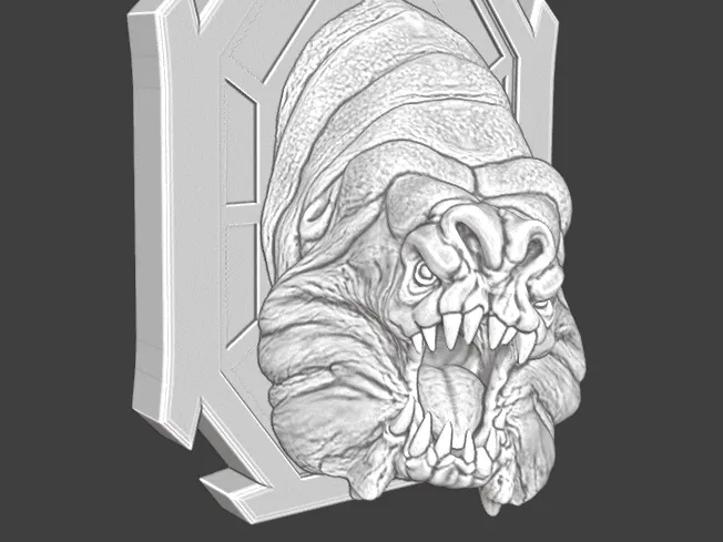 Rancor-Kopf-Trophäenhalterung (Star Wars Legion-Maßstab)