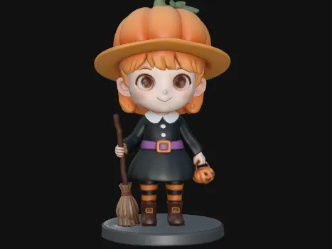 Little Pumpkin Witch