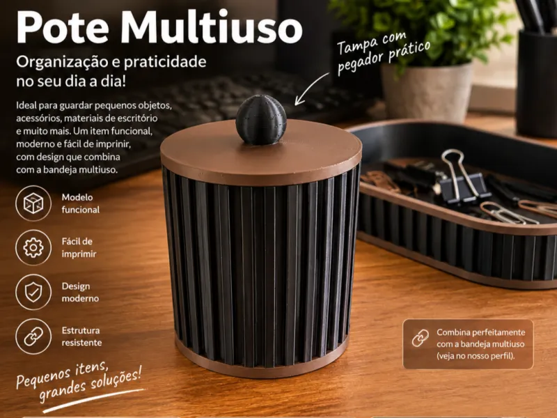 Pote Multiuso – Coleção Organizador
