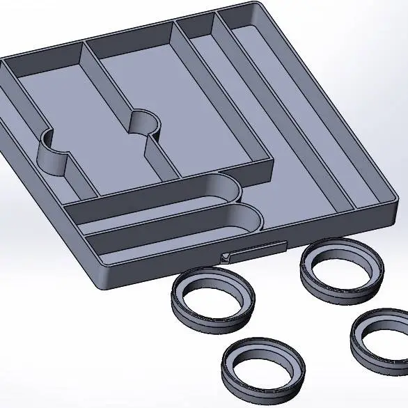Organizer tray K1C 208х199х19(18)