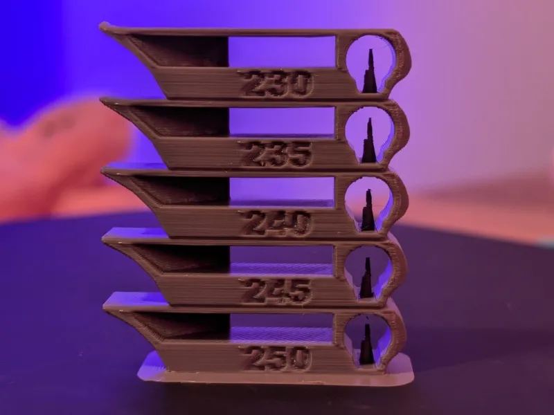 Torre de Teste de Temperatura para PETG