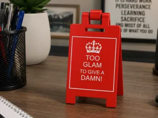 TOO GLAM TO GIVE A DAMN