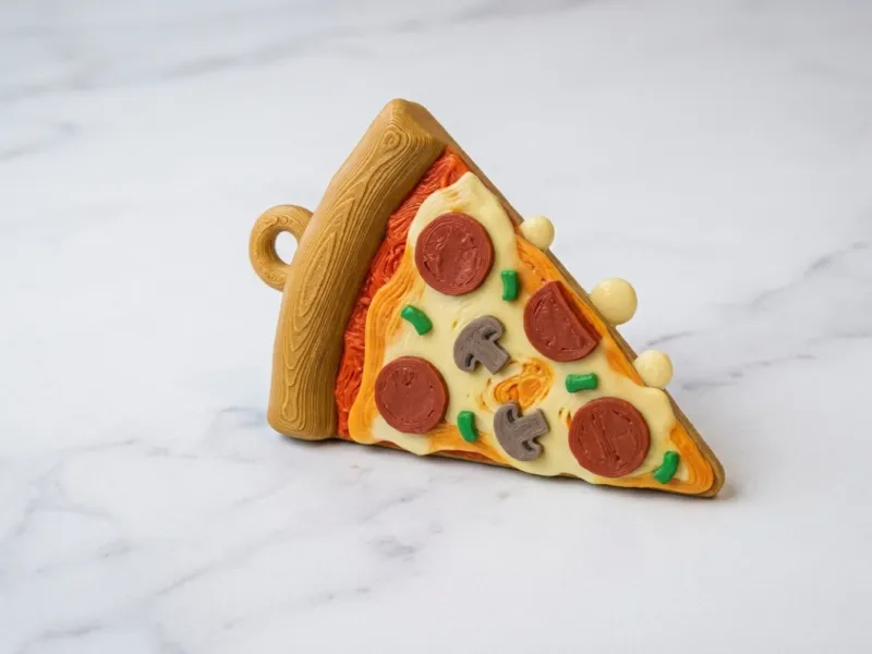 Pizza Key Chain