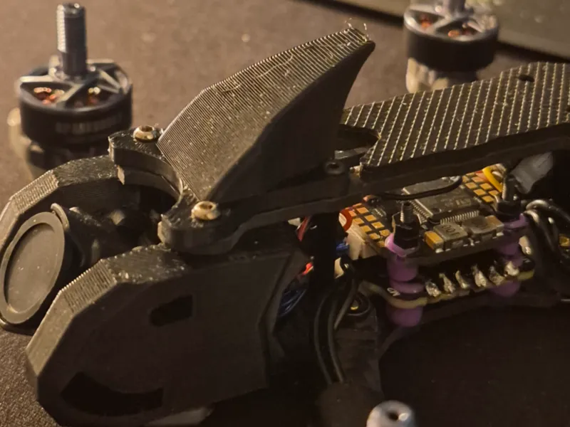 FPV drone shark fin (bando)