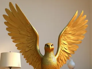 Adler auf einem Baumstumpf 2 Teilig