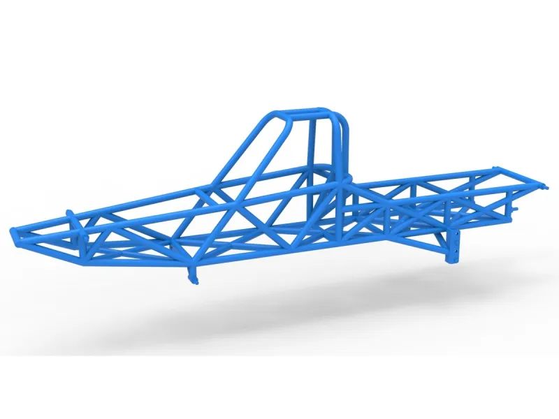 Frame of Vintage Mud dragster Scale 1:25