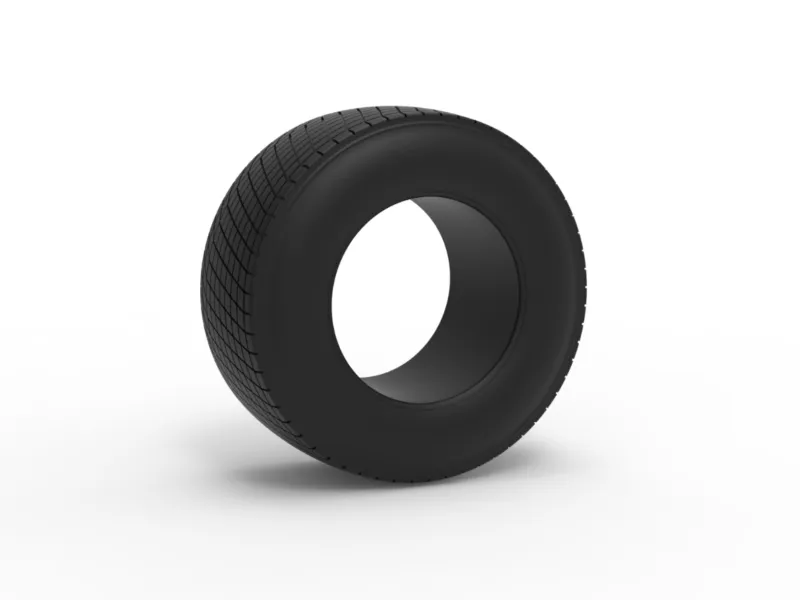 Rear tire of Vintage Champ car Scale 1:25
