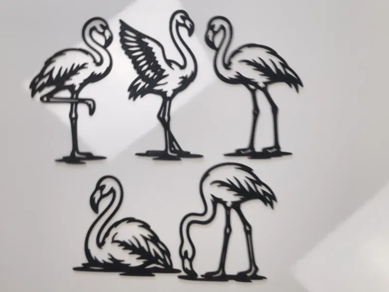 Flamingo Set Wall Art Bundle