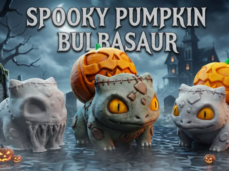 Halloween Pokemon Pumpkin Bulbasaur