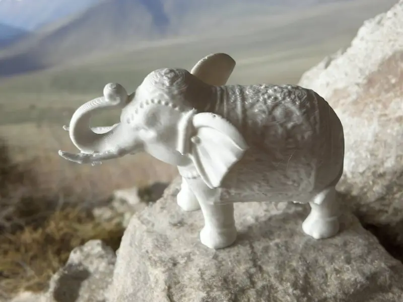 Indian elephant sculpture