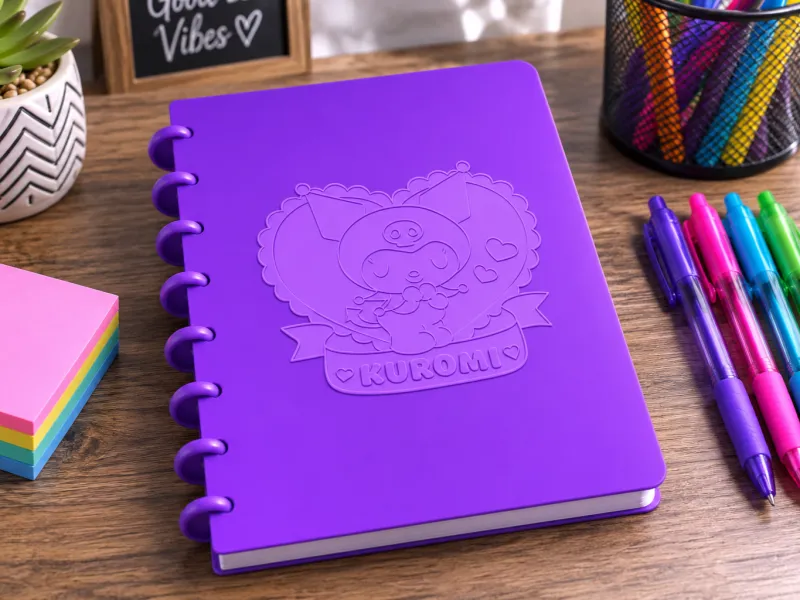A5 disc-bound Kuromi journal