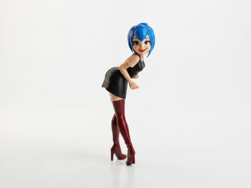 Lady Looking Back Figurine Female Figure 3D Printable