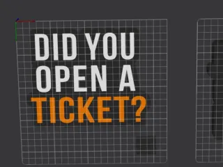 "Did you open a ticket?" IT QUOTE Lightbox