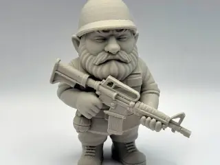 Military Garden Gnome