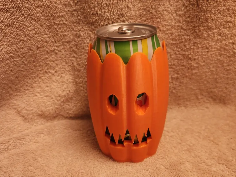 Treat or Treat Pumpkin Can Koozie 12oz can