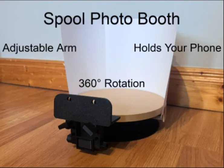 Spool Photo Booth With Adjustable Arm