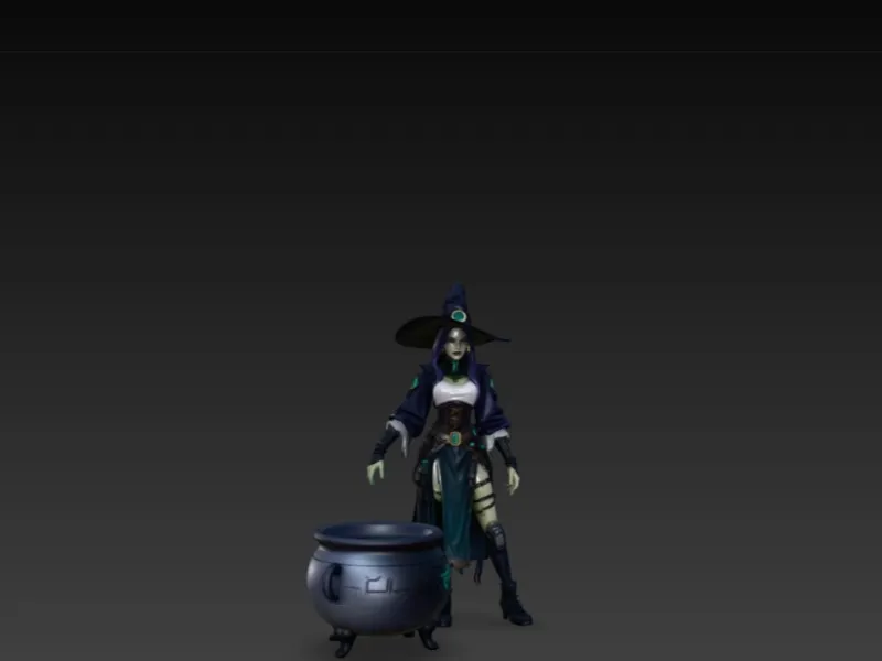 THE WITCH WITH THE CAULDRON 2