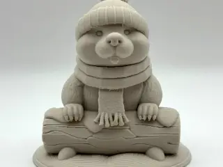 Cute Winter Beaver