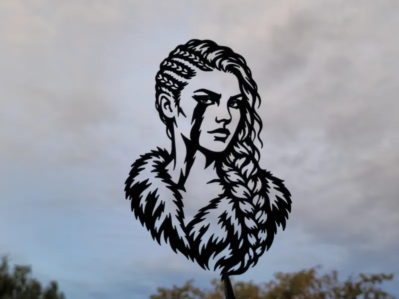 Viking Shieldmaiden Woman Wall Art Decor