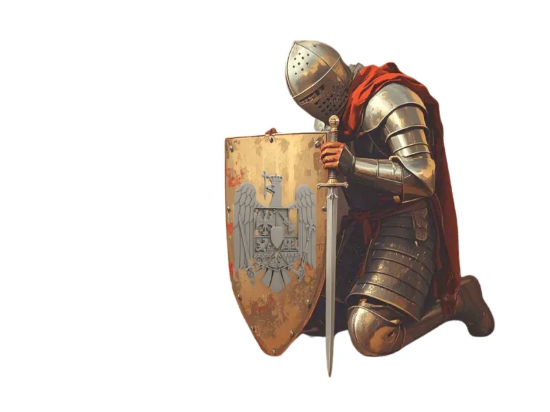soldado Medieval orando