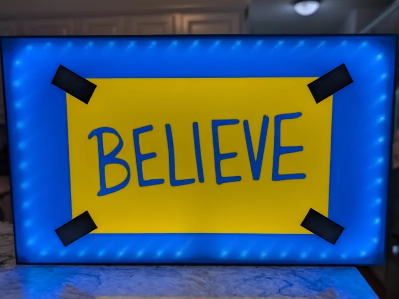 Ted Lasso Believe Light Box