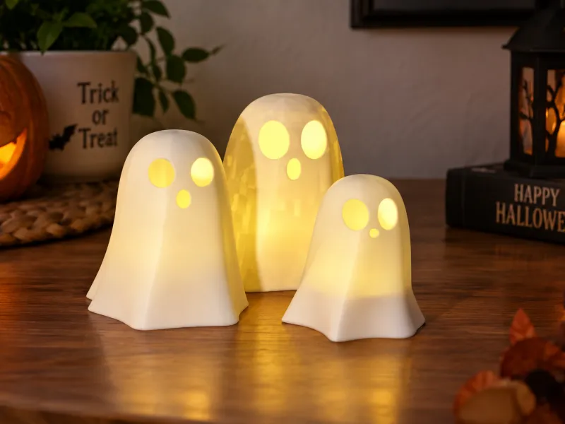 Fantasma de Halloween para Vela Tealight