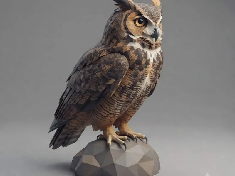 Low Poly Owl