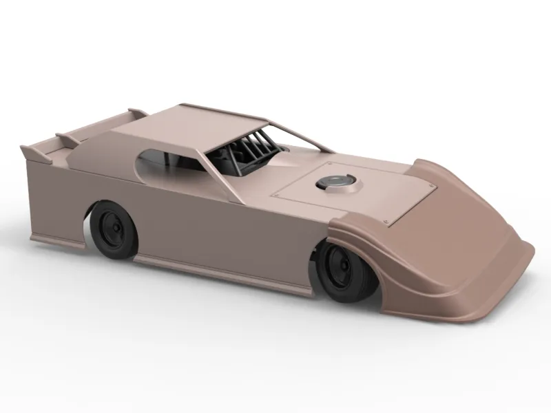 ダートモディファイド・スーパーストックカー旋回中 スケール1:25