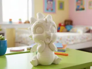 Cute suprised dragon