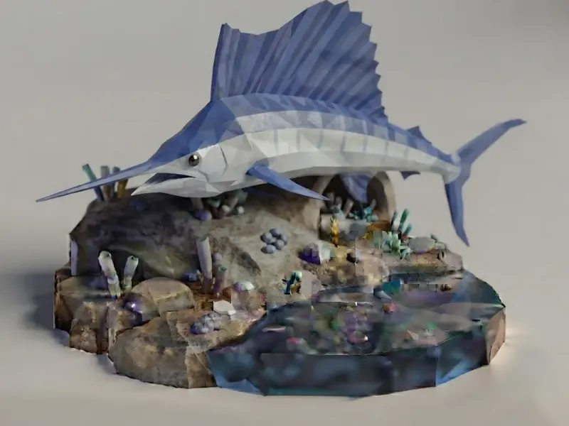 Low Poly Marlin