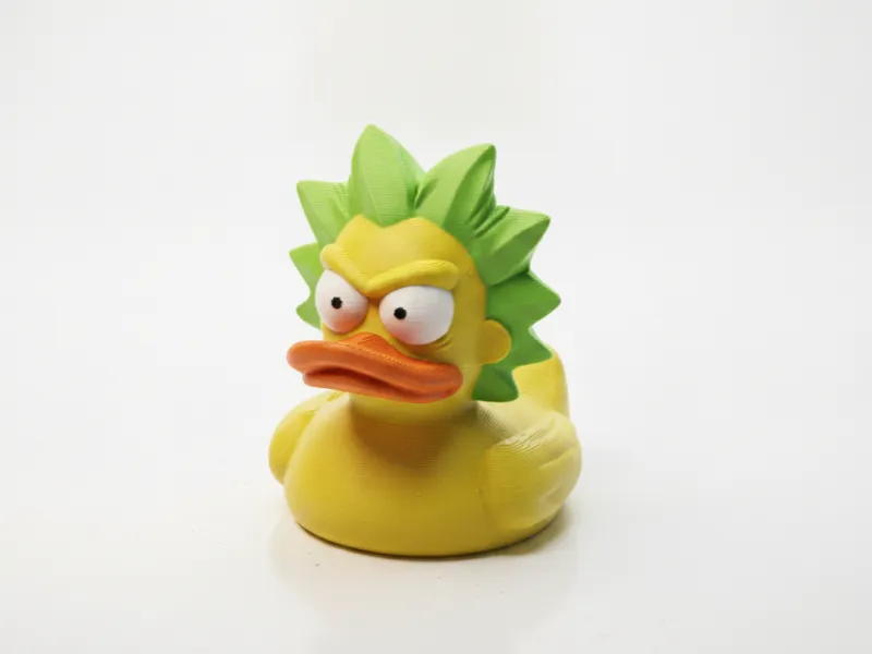Figurinha de Patinho de Borracha do Rick Sanchez Imprimível em 3D