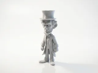 Abraham Lincoln Figurine Historical 3D Printable