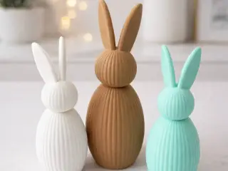 Minimalist 3D Bunny – Perfect Easter Decor