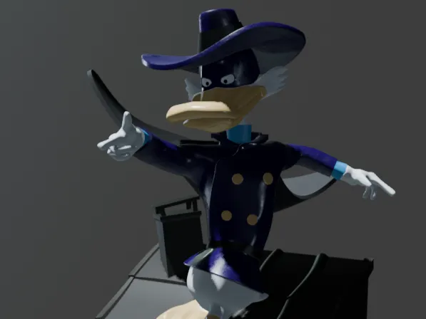 Darkwing on a roof